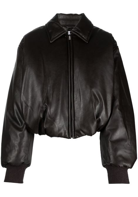 Brown coated bomber jacket Acne Studios - women